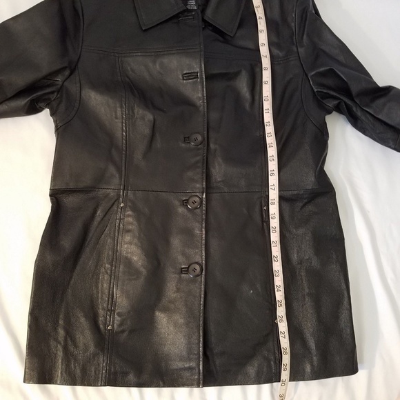 East 5th Womens Leather‎ Jacket Black Genuine - Picture 7 of 7